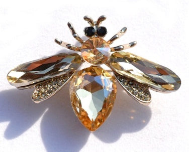 Crystal Bee Pin / Brooch