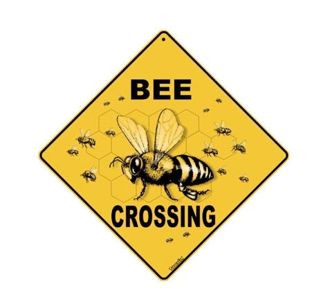 Bee Crossing Sign