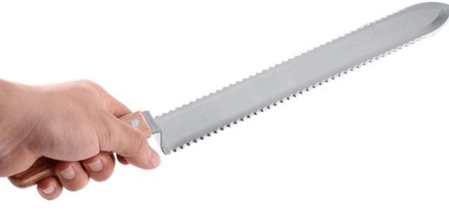 Uncapping Knife Serrated