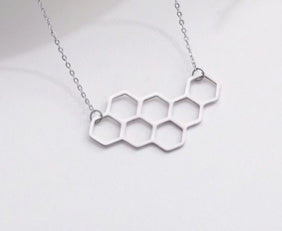 Honeycomb Cluster Necklace Lg