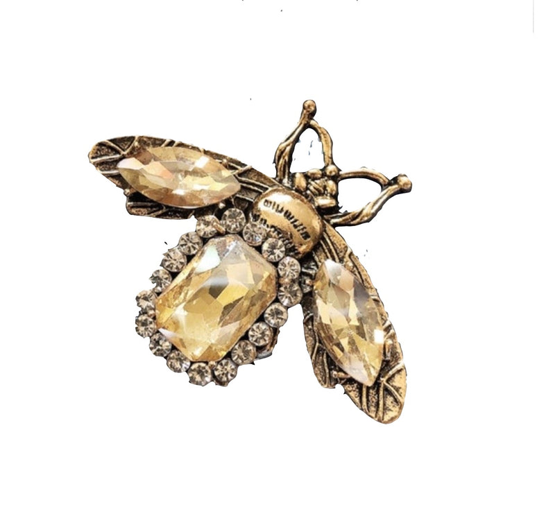 Crystal Bee Pin / Brooch