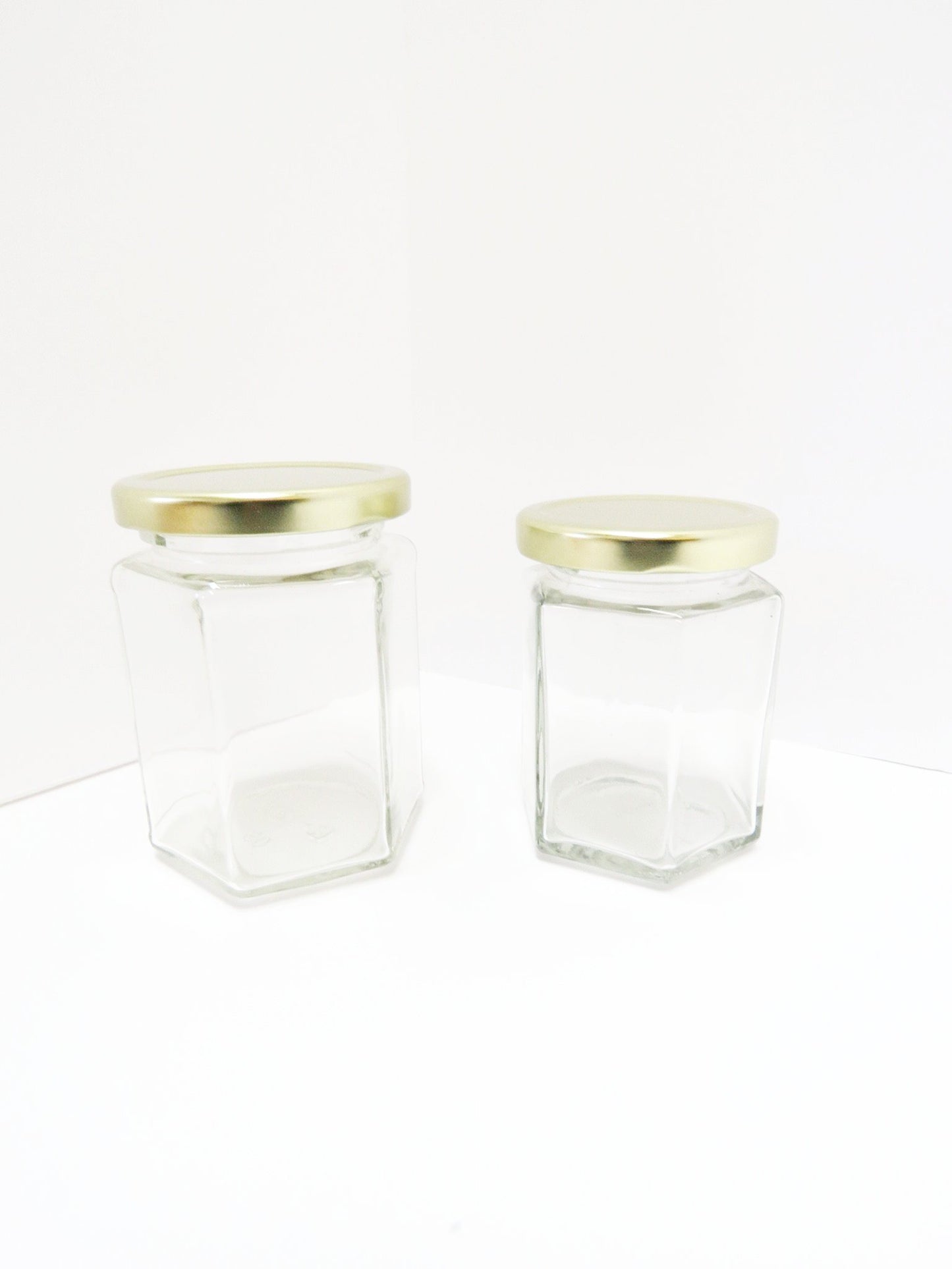 Hexagon Honey Jars