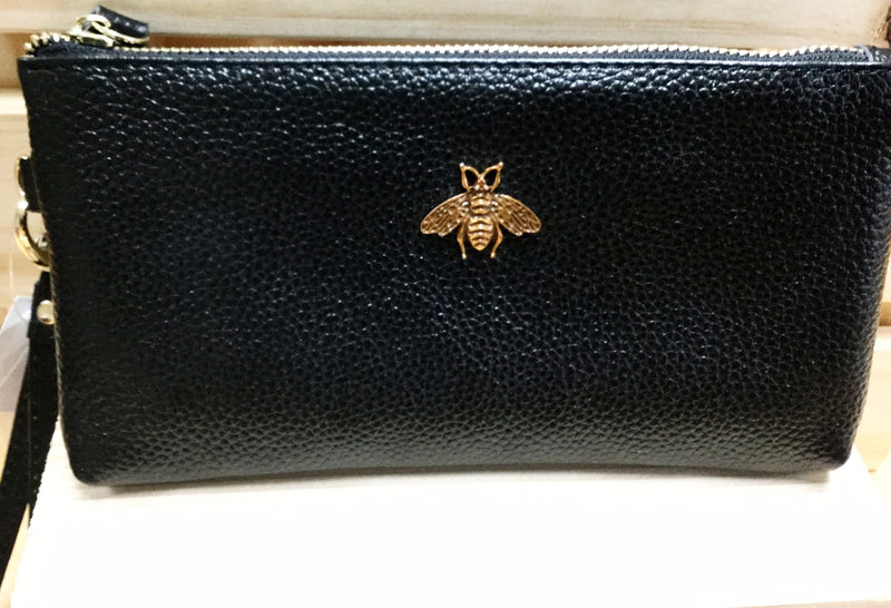 Bee Clutch/Purse Leather